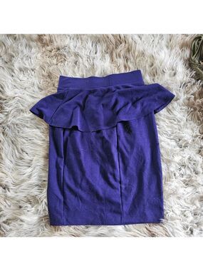 Purple Women's Peplum Skirt